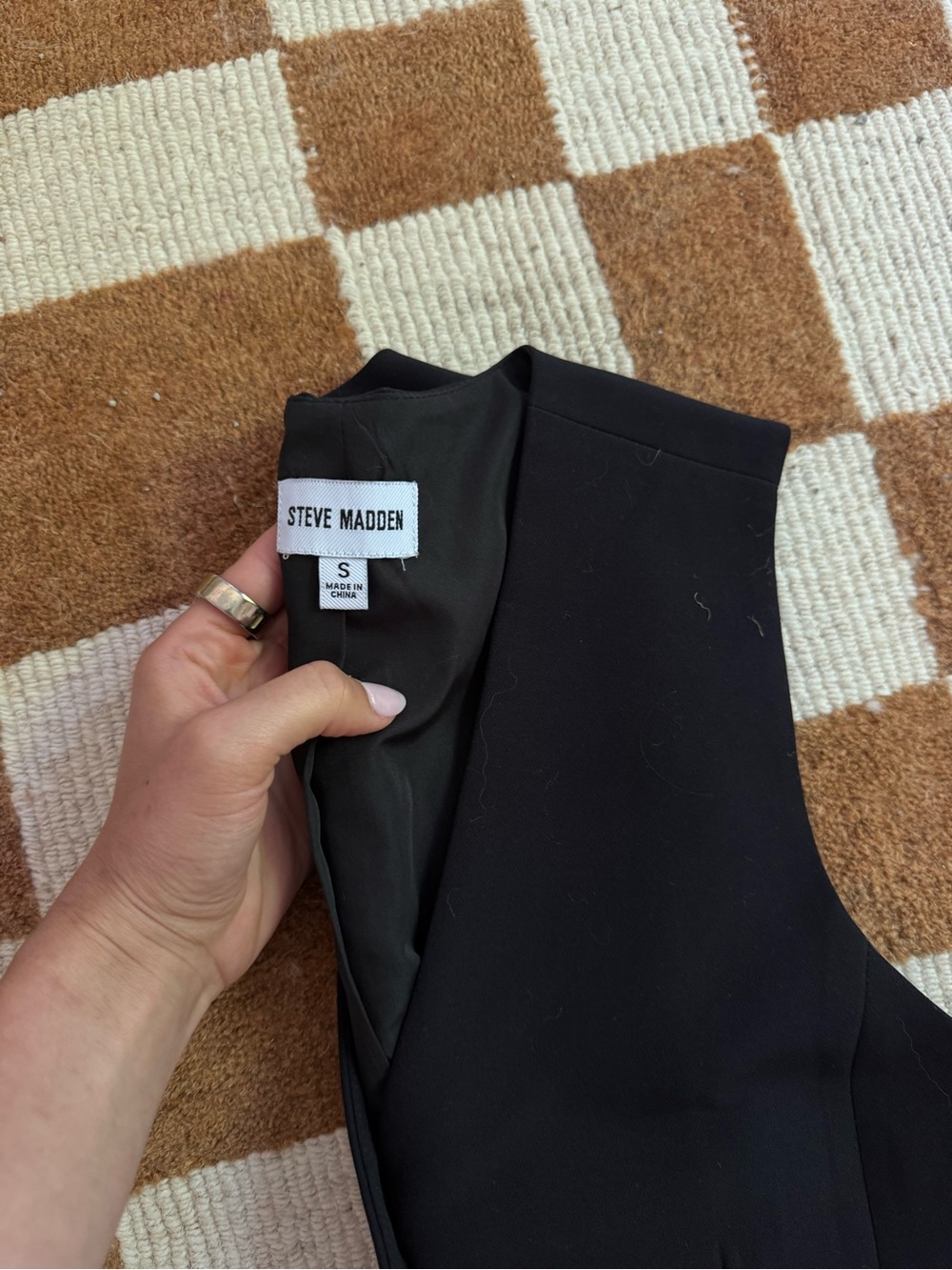 Steve Madden Black Sleeveless Dress
